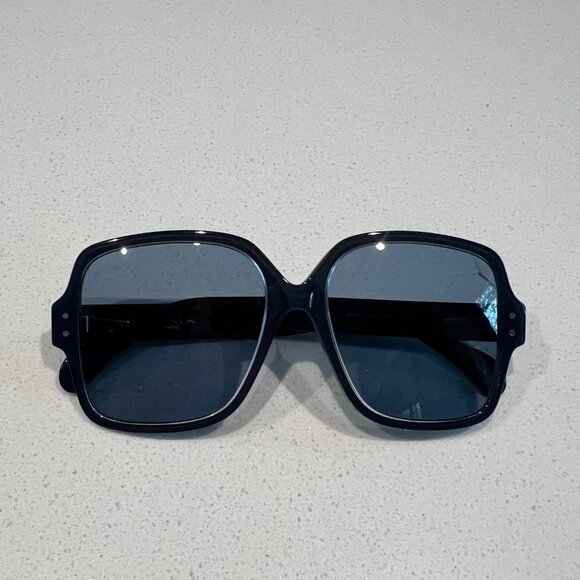Alaia AA0037S Womens Oversized Square Sunglasses Black Frame W/Stud Details - Picture 9 of 10